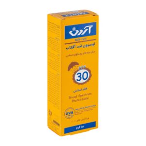 لوسیون ضد آفتاب کودک آردن سری Baby Care SPF30 مقدار 75 گرم