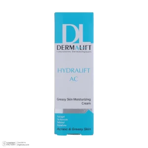 کرم مرطوب‌کننده درمالیفت مدل Hydralift AC Cream مناسب پوست‌های چرب حجم 50 میلی‌لیتر