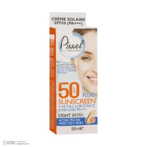کرم ضدآفتاب رنگی صورت پیکسل مدل LIGHT BEIGE حجم 50 میلی‌لیتر با SPF 50