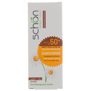 کرم ضد آفتاب رنگی شون با SPF50 مناسب پوست خشک و نرمال حجم 50 میلی لیتر
